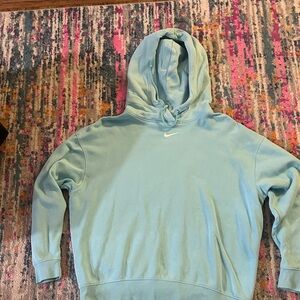 Nike Aqua Blue Pullover Hoodie